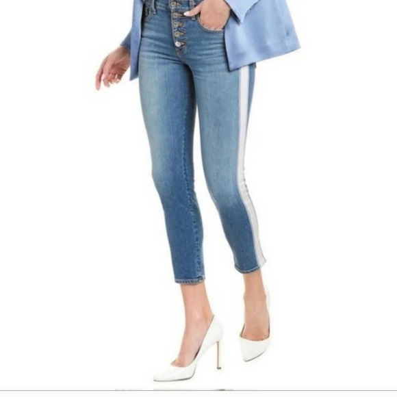 Veronica Beard Debbie Skinny Button Fly High Rise Jeans Size 24 - Picture 1 of 10